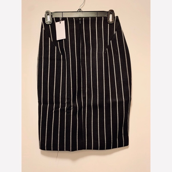 Hello Parry - B&W Pinstripe Skirt - Picture 3 of 3